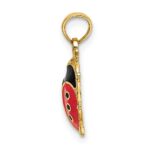 14K Red and Black Enameled Ladybug Charm - Image 2
