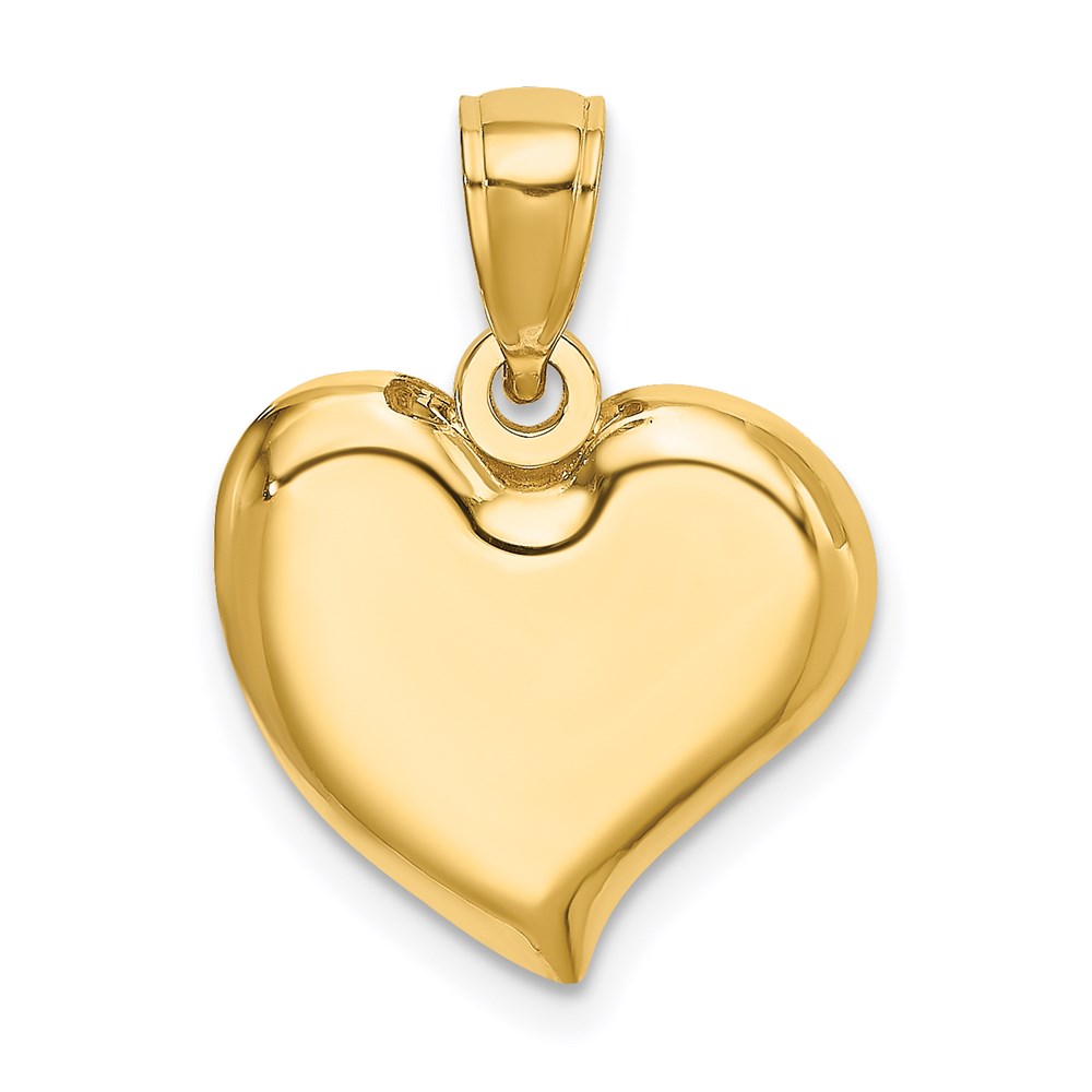 K7117.jpg 14K Polished Teardrop Heart Charm - Image 1