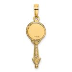 14K 3-D Hand Mirror Charm - Image 4