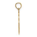 14K Textured Flat Noahs Ark Charm - Image 2