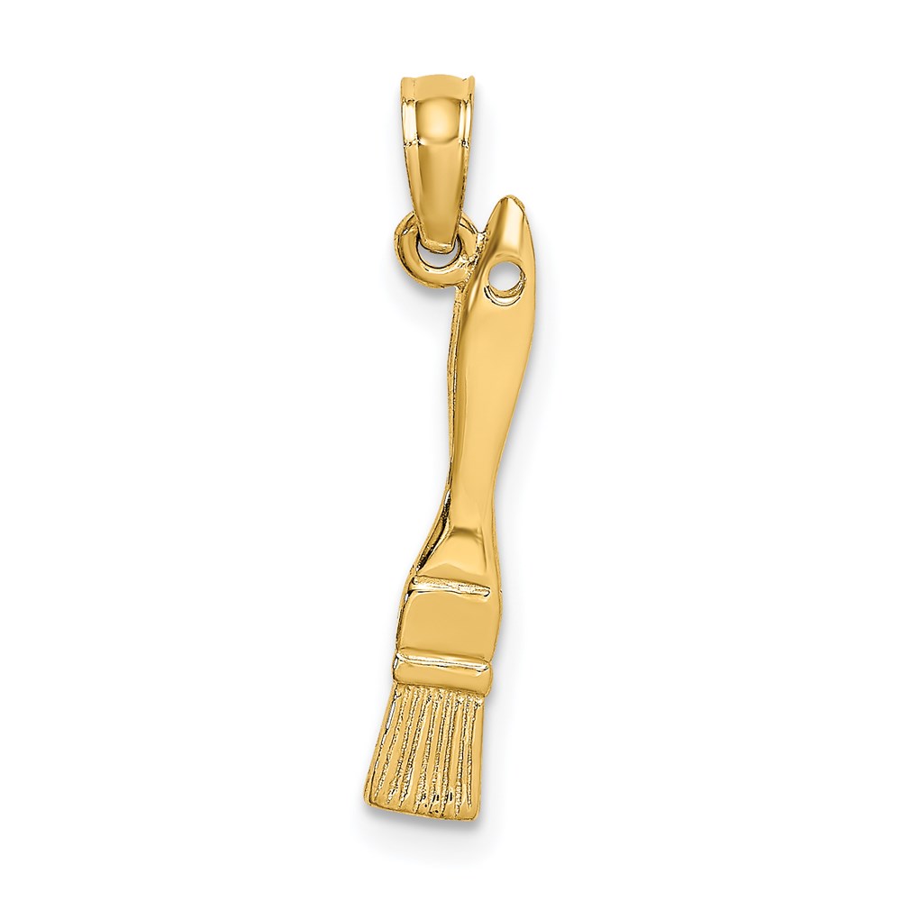 K7189.jpg 14K 3-D Paint Brush Charm - Image 1