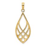 14K Celtic Knot Teardrop Charm