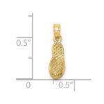 14K Single Flip-Flop Charm - Image 3