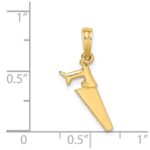14K 3-D Saw Charm - Image 3