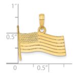 14K American Flag Charm - Image 3