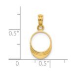 14K 3-D Polished BEACH BUM Sun Visor Charm - Image 5