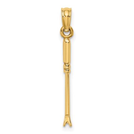 14K 3-D Weeding Garden Tool Charm