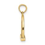 14K 3-D Polished Small Horse Stirrup Charm - Image 2