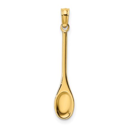 14K Polished 3-D Spoon Charm