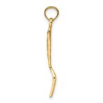 14K 3-D and Polished Table Fork Charm - Image 2