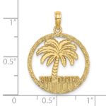 14K PUERTO RICO Palm Tree Charm - Image 3
