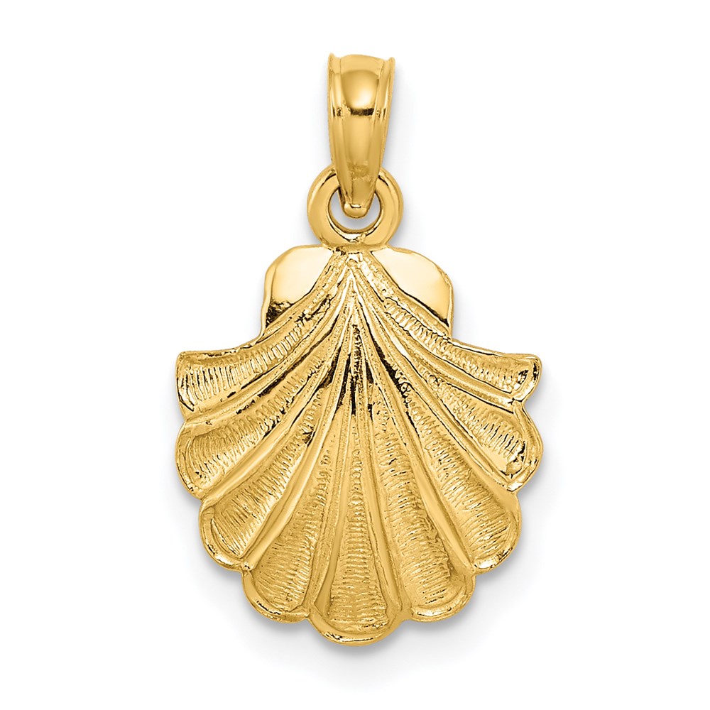K7395.jpg 14K Scallop Shell Charm - Image 1