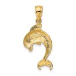 14K Polished Jumping Dolphin Charm - Image 4