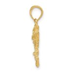 14k Polished Bass Fish Pendant - Image 2