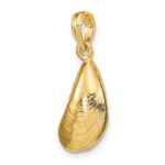 14K 3-D Polished Mussel Shell Charm - Image 5