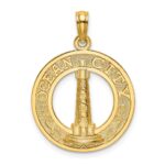 14K OCEAN CITY with Lighthouse Charm