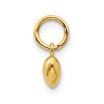 14K Polished 3-D Puffed Heart Charm - Image 2