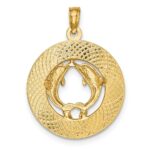 14K OCEAN CITY with Dolphins Charm - Image 4