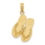 14K TURKS AND CAICOS Double Flip-Flop Charm