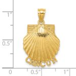 14K CANCUN Scallop Shell Charm - Image 2