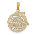 14K NASSAU BAHAMAS Dolphin Charm - Image 3