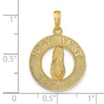 14k KEY WEST Flip Flop Pendant - Image 3
