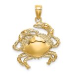 14K Crab Charm