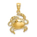 14K Crab Charm