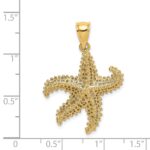 14K Starfish Pierced Charm - Image 3