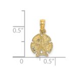 14K Starfish on Sand Dollar Pendant - Image 3