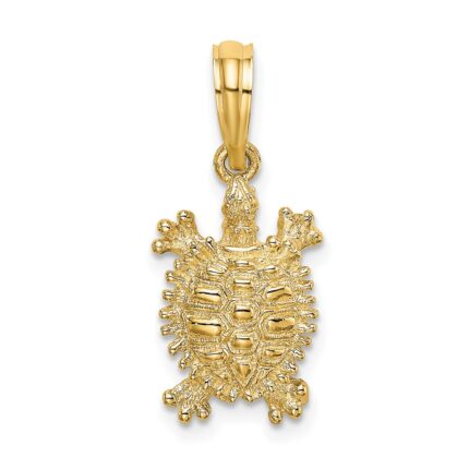 14K Small Land Turtle Charm
