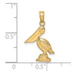 14K 3-D Pelican Standing Charm - Image 3