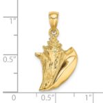 14K 3-D Conch Shell Charm - Image 3