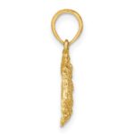 14K Textured Crab Charm - Image 2
