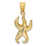 14K Textured Starfish Charm - Image 4