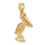 14K 3-D Standing Pelican with Moveable Mouth Charm - Image 5