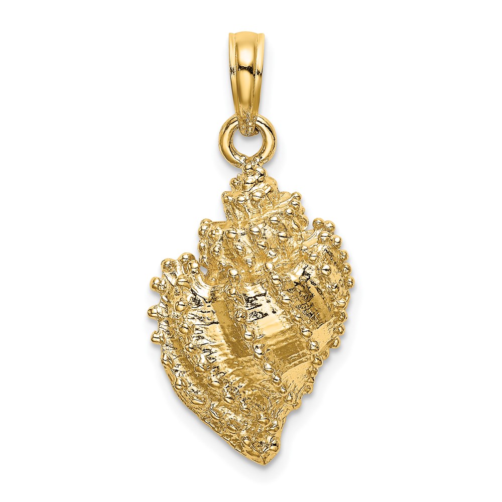 K7707.jpg 14K Textured Conch Shell Charm - Image 1