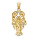 14K Textured Maine Lobster Charm - Image 3