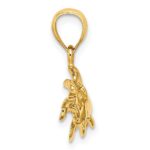 14K Polished Triple Manatee Charm - Image 2