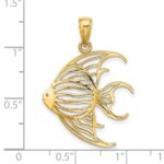 14K Cut-Out Angelfish Charm - Image 3