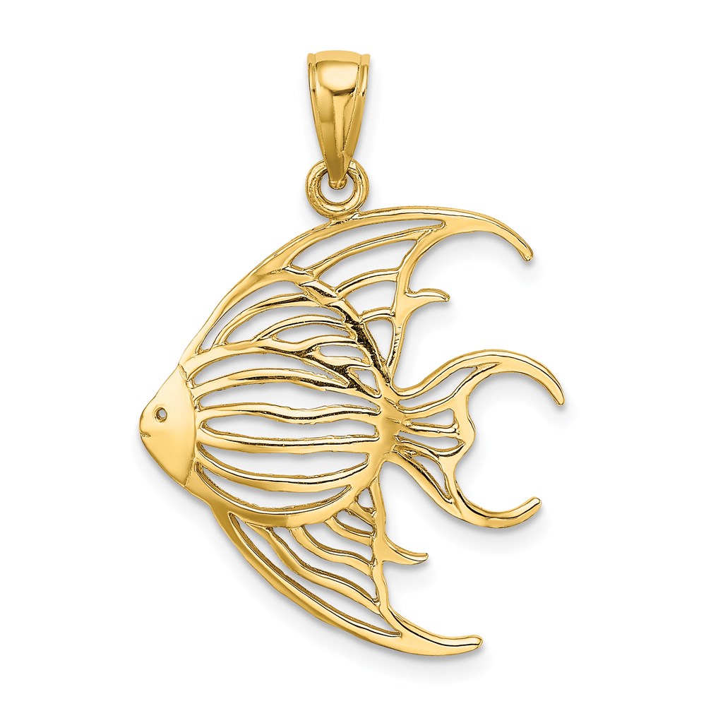 K7735.jpg 14K Cut-Out Angelfish Charm - Image 1