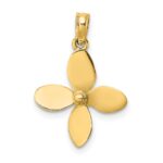 14K 3-D with 4 Blades Propeller Charm