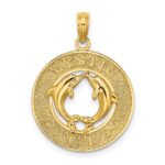 14K MYSTIC CT Dolphins Charm