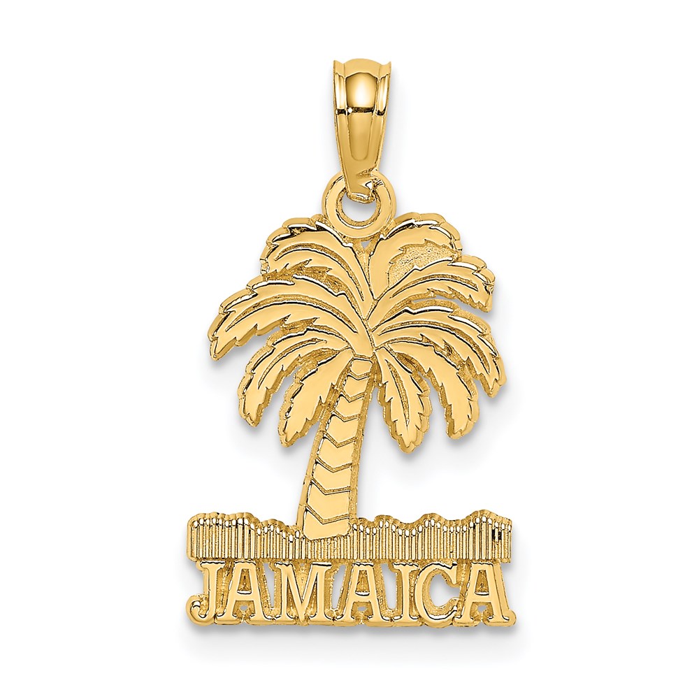 K7763.jpg 14K JAMAICA Under Palm Tree Charm - Image 1