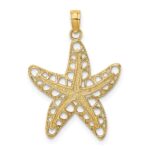 14K Cut-Out Starfish Charm