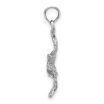 14K White Gold 3-D Pelican Flying Charm - Image 2