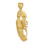 14K Large 3-D Lobster Pendant - Image 5