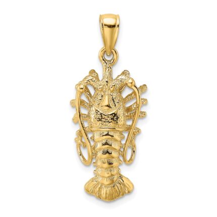 14K Polished Florida Lobster Charm