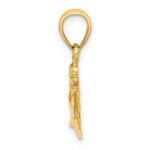 14K Textured 2-D Jet Ski Charm - Image 2