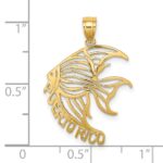 14K Cut-Out PUERTO RICO Angelfish Charm - Image 2